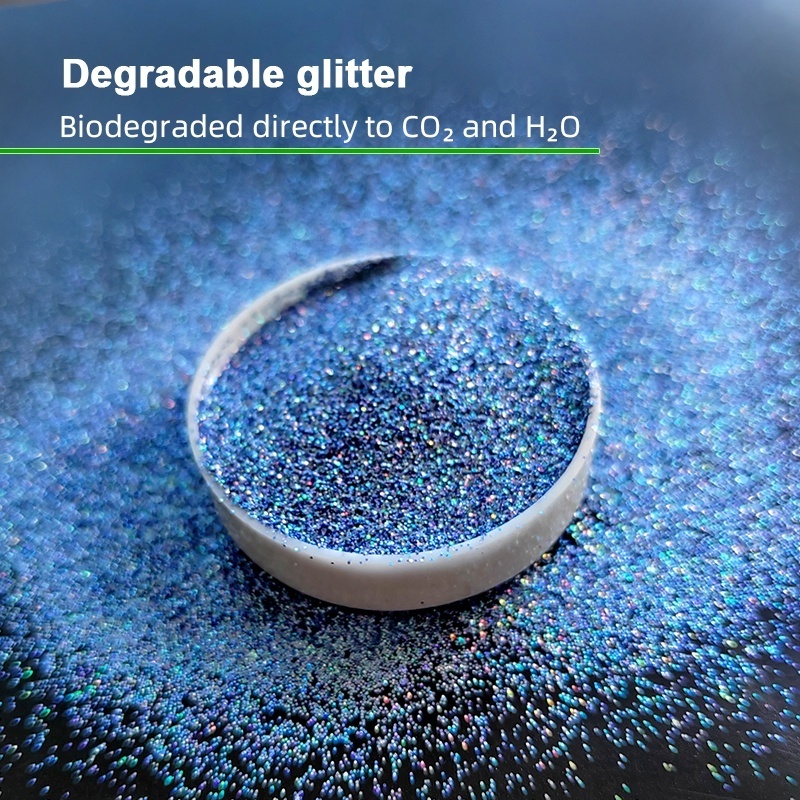 Biodegradable Glitter Eco-Friendly Holographic Cosmetic Grade Plant Based Bio Glitter Biodegradable Glitter