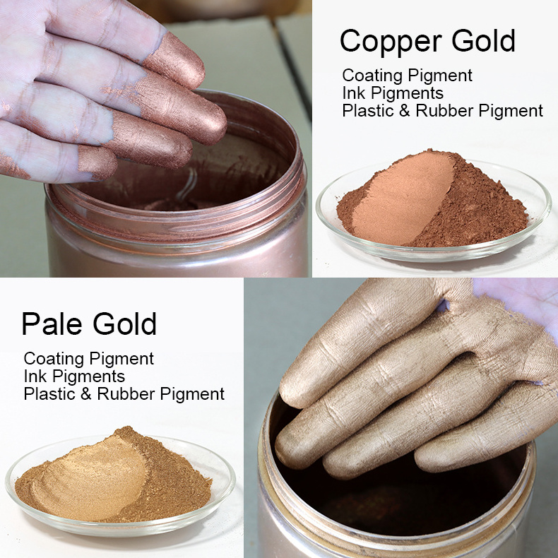 Metallic Powder Pigment Copper Gold Metal Powder Rich Pale Gold Bronze Powder For Paints