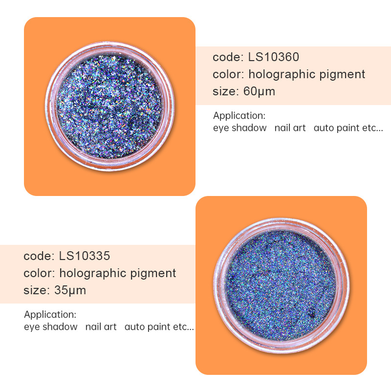 Holographic Auto Paint Pigment Rainbow Hologram Chrome Powder Pigment Flakes Holographic Pigment For Car Paint