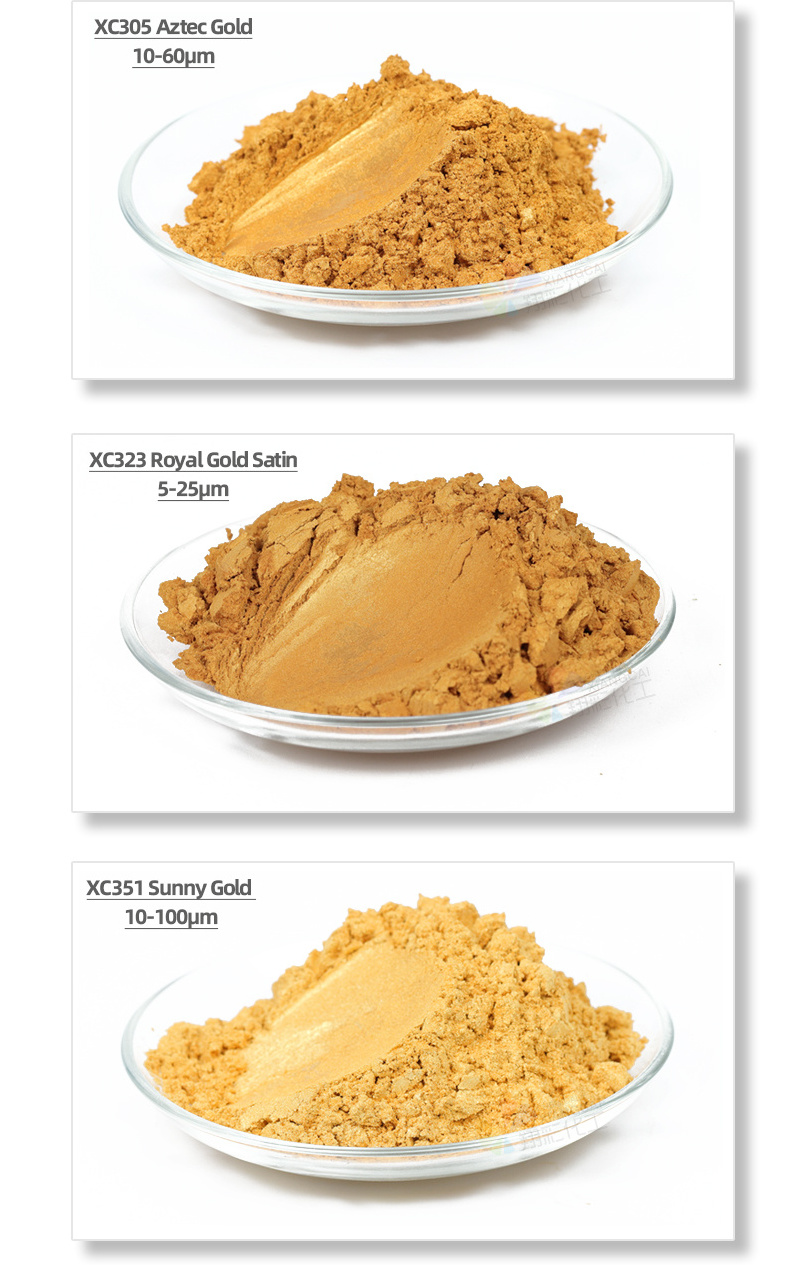 Free Sample Customized good quality pearl gold cosmetic grade mica powder pearl powder pigment for paint