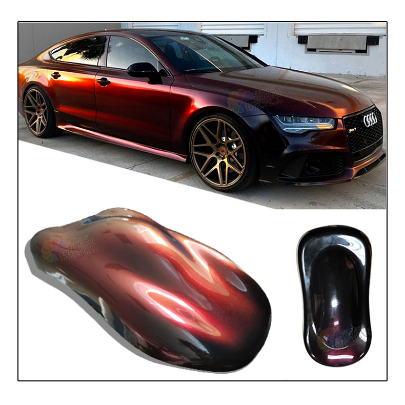 Wholesales New Magic Black To Red Chameleon Paint Pigment Chameleon Color Change Powder For Auto Paint