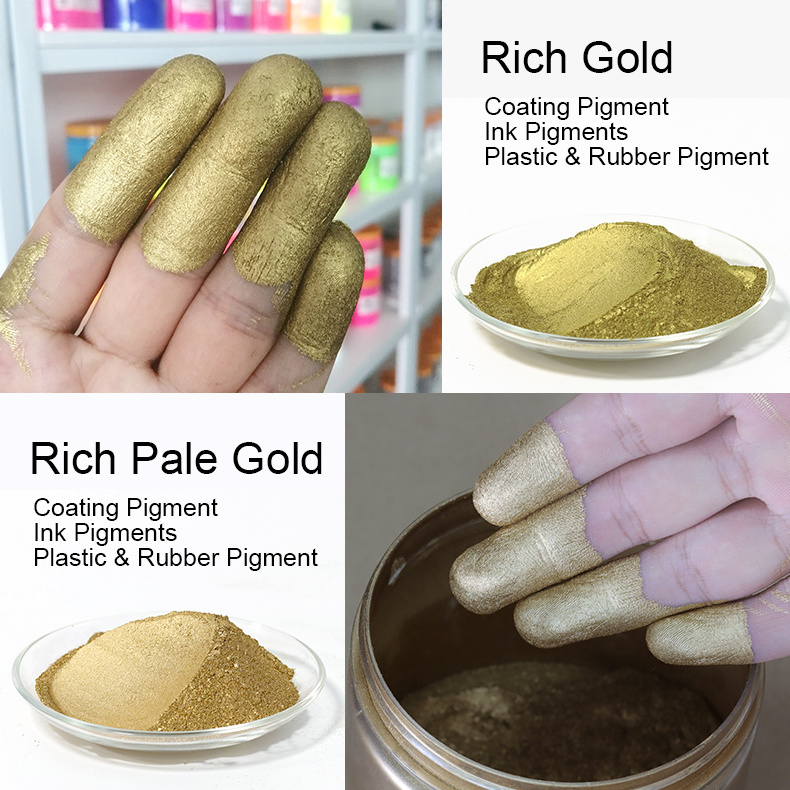 Metallic Powder Pigment Copper Gold Metal Powder Rich Pale Gold Bronze Powder For Paints