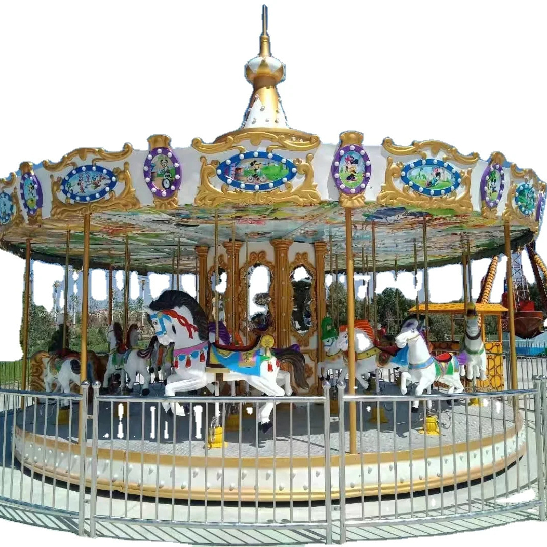 2024 Hot gorgeous merry-go-round for commercial fairground carousel for amusement