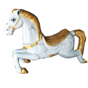 Hot sale factory price fiberglass kids carousel horse