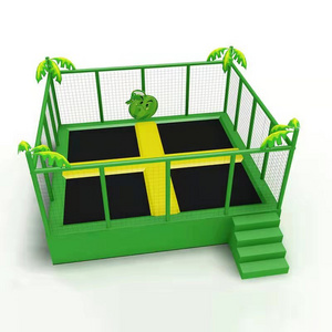 Factory direct sale 5*5m trampoline park jumping bed for commercial indoor amusement center for children and adults