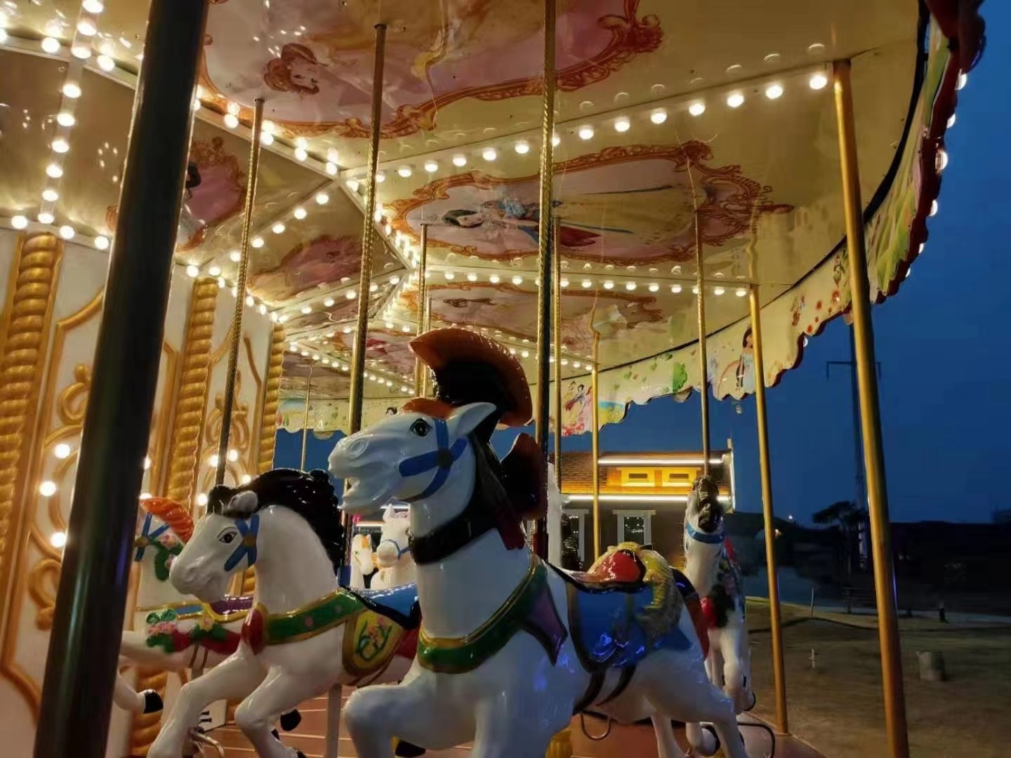 2024 Hot gorgeous merry-go-round for commercial fairground carousel for amusement