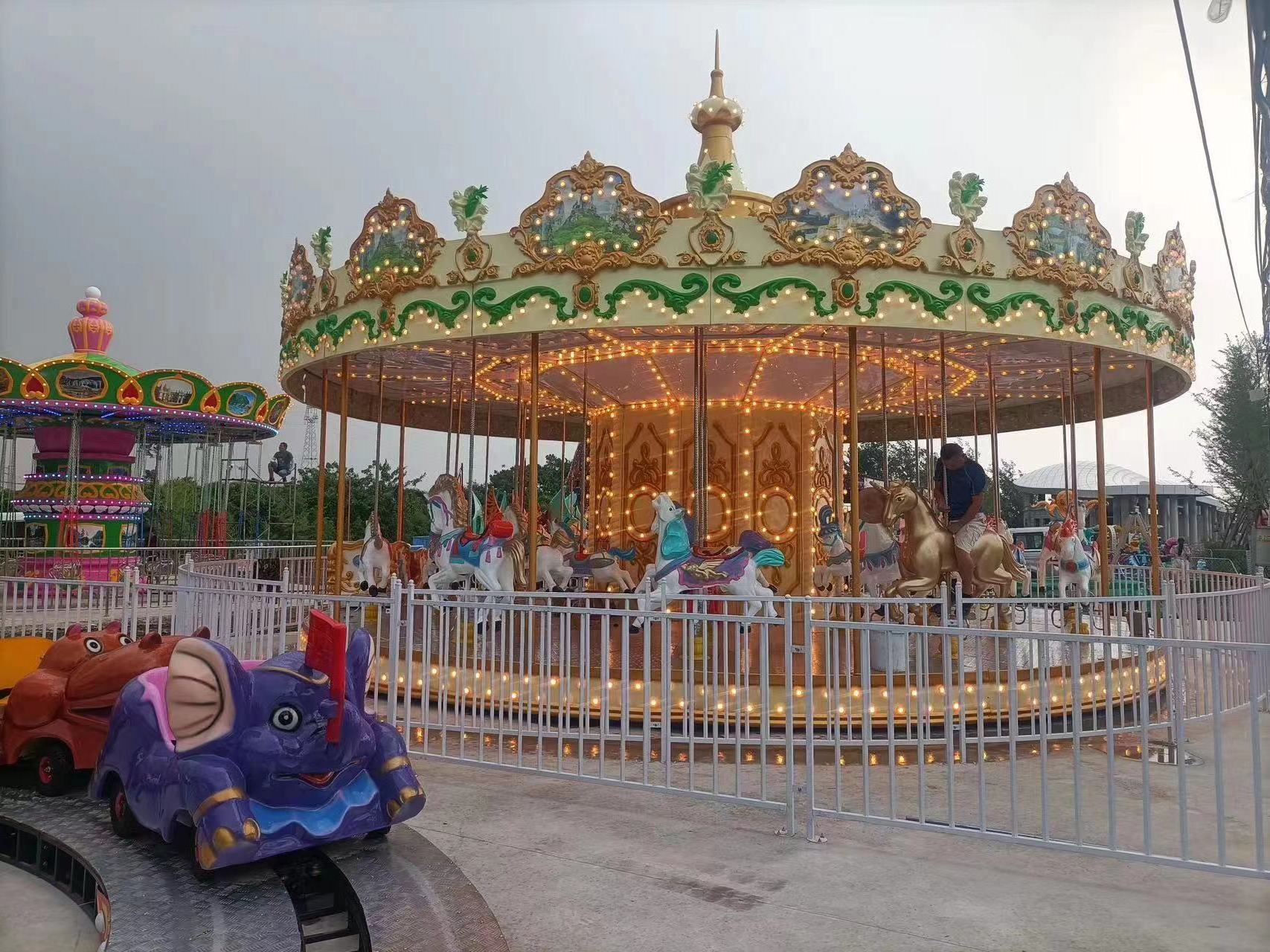 2024 Hot gorgeous merry-go-round for commercial fairground carousel for amusement