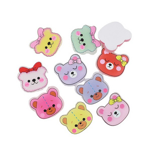 ins cartoon cute bear head resin accessories diy cream glue mobile phone case homemade material stationery box decorations