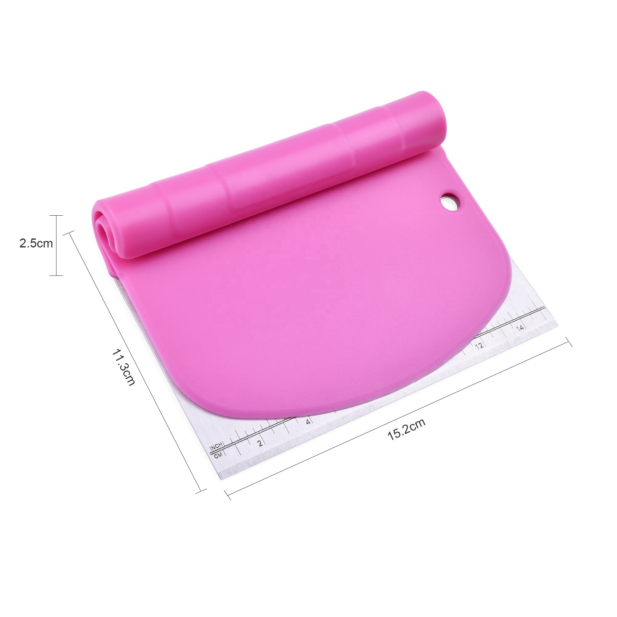 Plastic Scraper Bench Scraper Multipurpose Food Scrappers for Bread Dough Cake