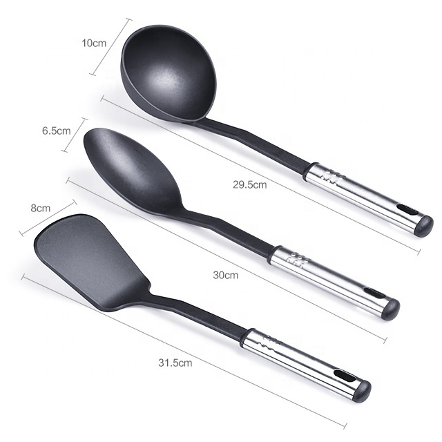 Wholesale Direct Factory Nylon Kitchen Wear Utensils Spatula Kitchen Nylon Utensils set