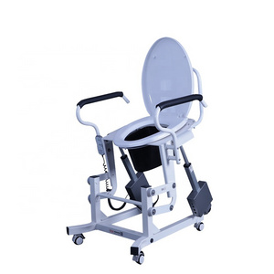 Electric patient toilet movable elderly  toilet chair automatic patient  powered toilet lift