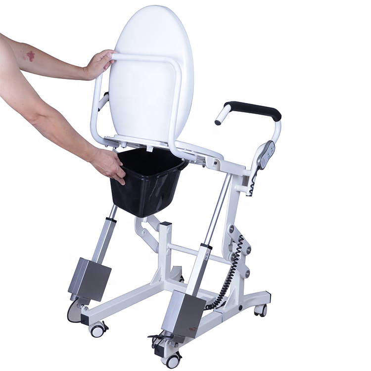 Automatic Elderly Movable Toilet Chair Electric Patient Powered Toilet Lift One Piece Stainless Steel,stainless Steel Modern