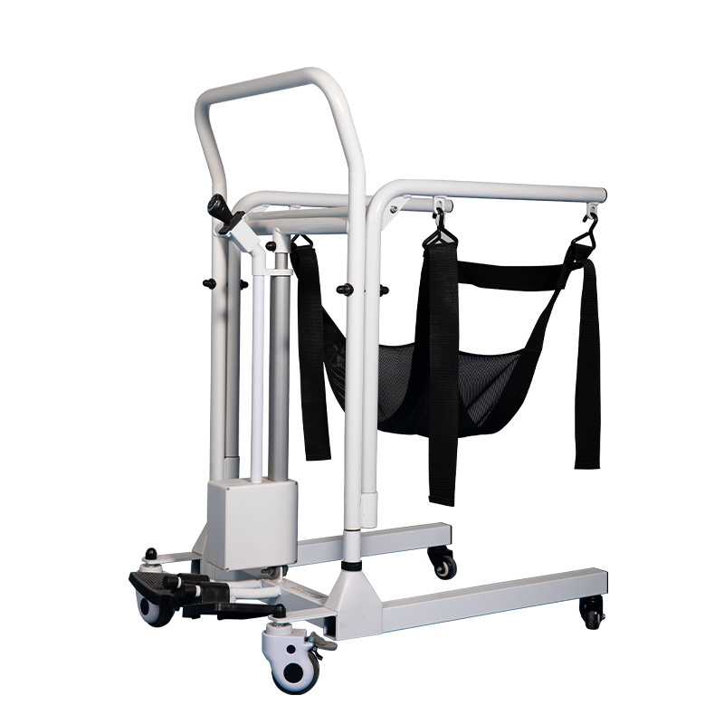 Home Care Medical Electric Patient Transfer Lift Transport Disabled Shower Chair Toilet Chair from Bed to Wheelchair