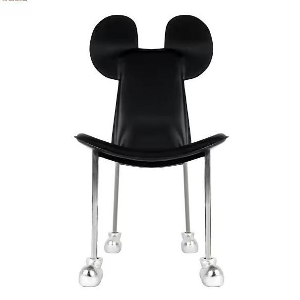 Modern Cute Mickey Leather Chair for Dining or Living Room Home Furniture