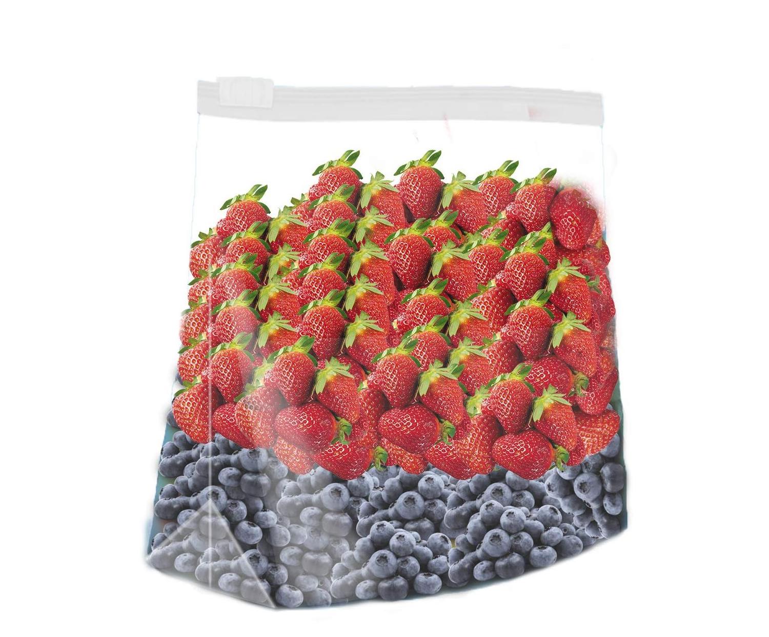 1 Gallon Food Storage Freezer Bags Stand Expand Resealable Zipper Bags Packing Bag for Meat Kitchen