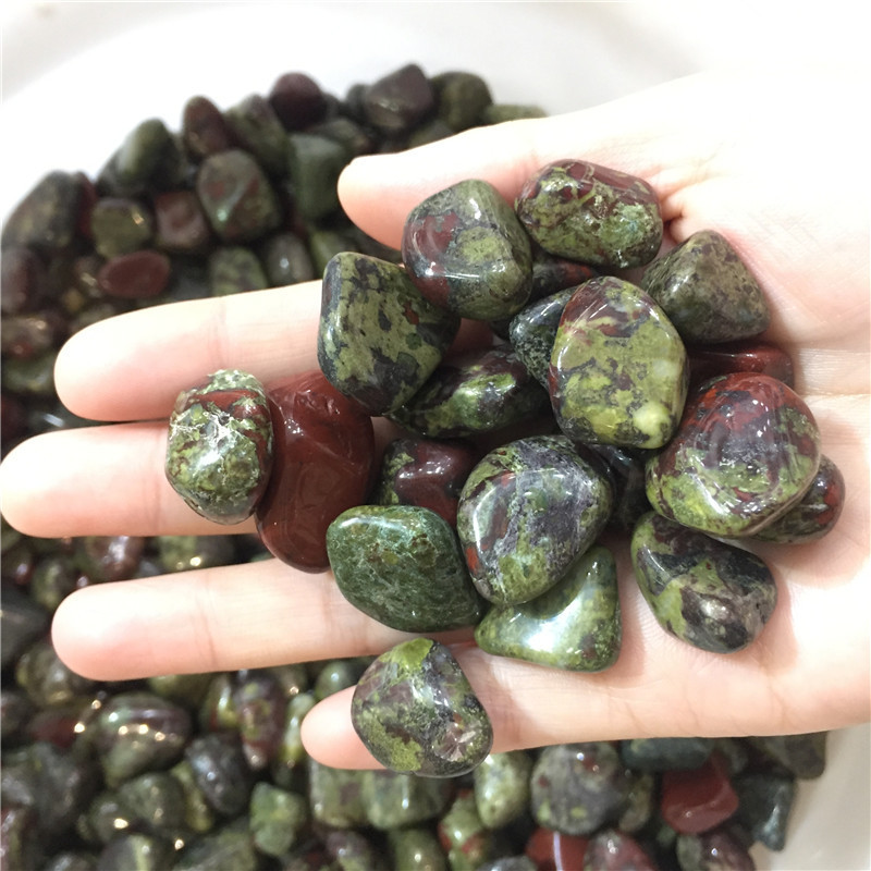 Dragon Blood Stone Quartz Crystal Gravel Tumbled Gemstone