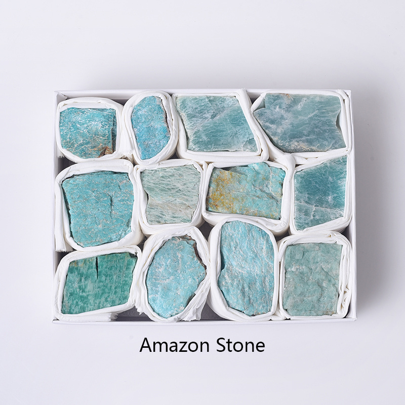 Wholesale Various Natural Mineral Quartz Crystal Raw Rough Stone Cluster Healing Stones With Box For Fengshui