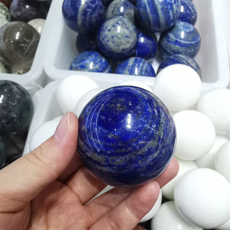 Hot sale wholesale bulk natural crystals stones ball lapis lazuli sphere for home decoration