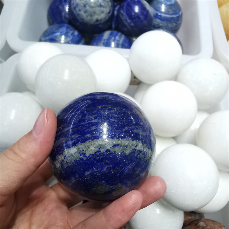 Hot sale wholesale bulk natural crystals stones ball lapis lazuli sphere for home decoration