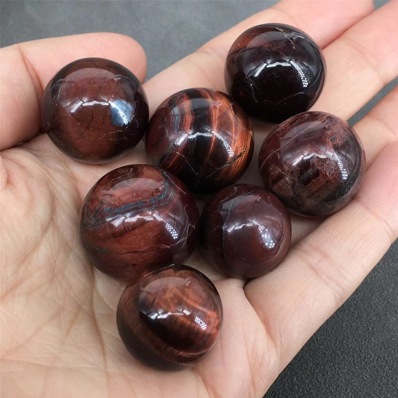 Red Tiger Eye Ball Tiger Eye Gemstone Sphere Crystal Sphere Quartz Crystal Natural Feng Shui Ball