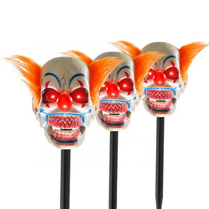 Outdoor Decorations Scary Animated Talking Halloween Clown Pathway Lights For Halloween