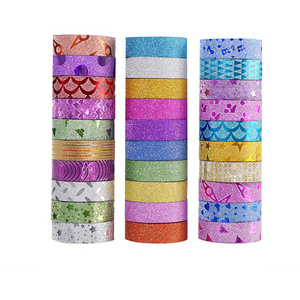 Xianghe glitter washi tape stationery scrapbooking decorative adhesive tapes DIY color masking tape school supplies