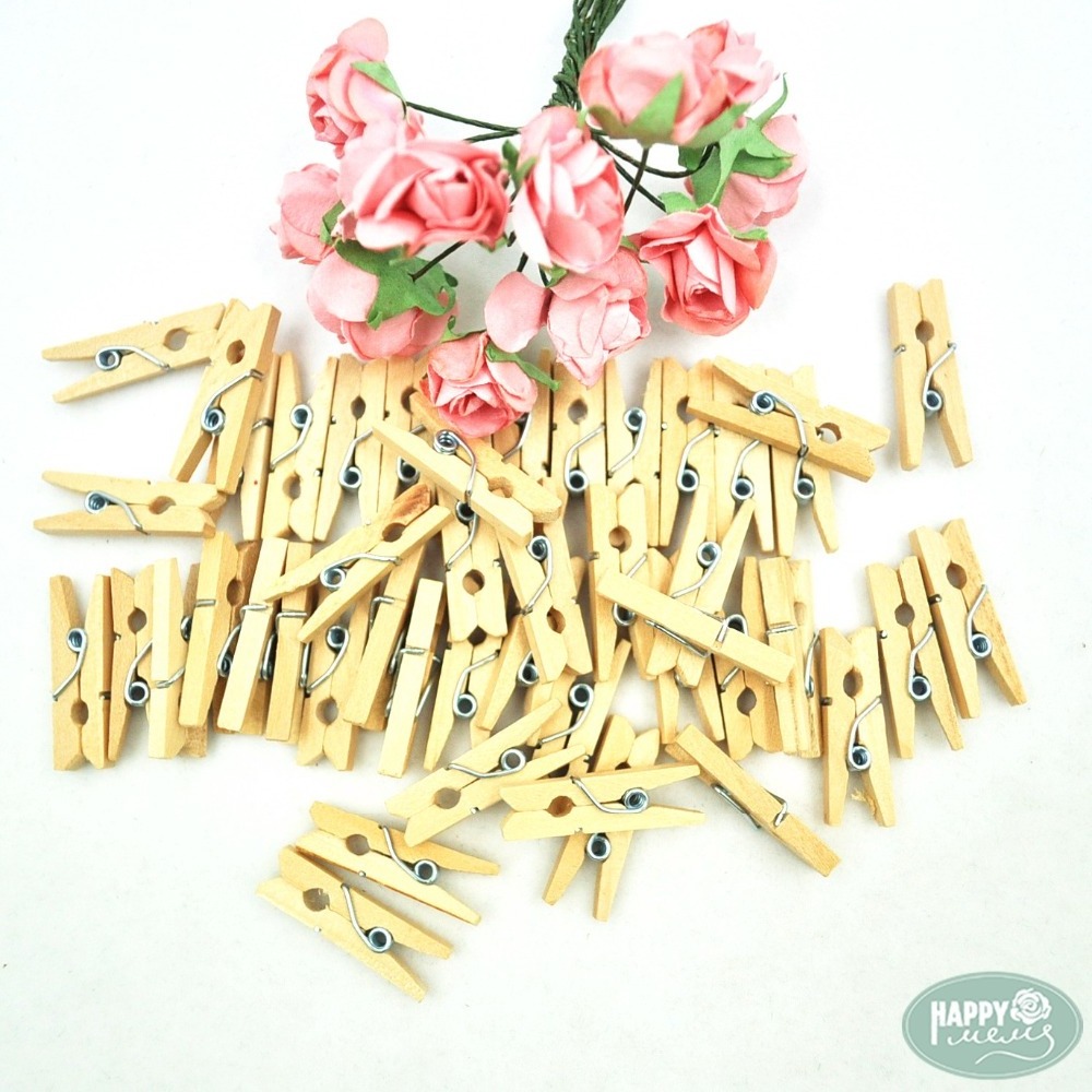 Photo holder mini wood clothespins 25mm wholesale wooden pegs for embellishment