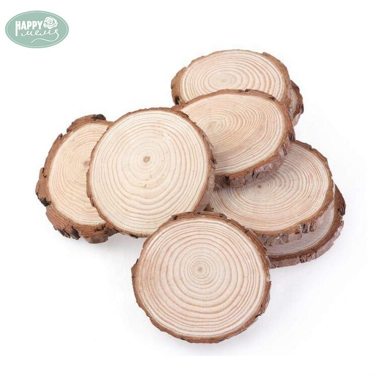 Wholesale DIY Wooden Crafts Natural Wood Slice For Decoration