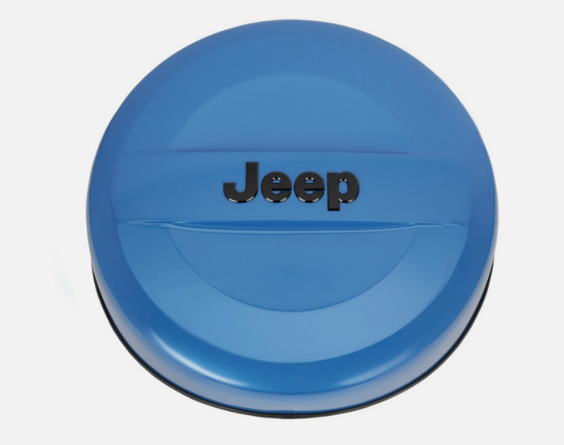 07-18 JEEPS WRANGLERS JK P255/70R18 BLUE HARD SURFACE SPARE TIRE COVER 5QZ12MBJAA