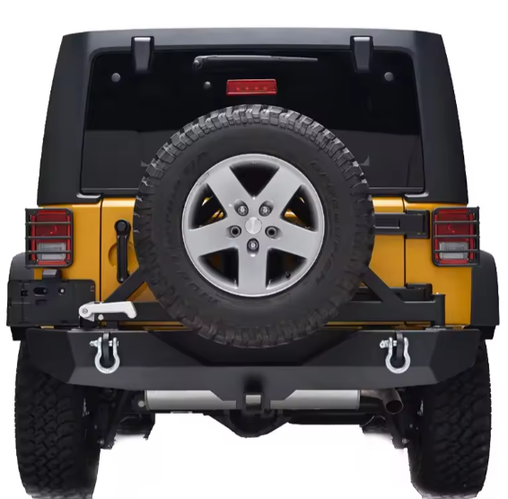 High Quality rear bar rear bumper full bar with tire carrier for Jeeps Wranglers JK 2007-2017