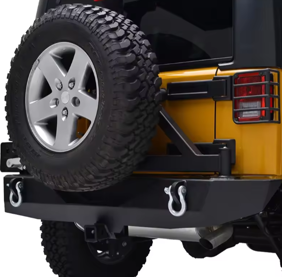 High Quality rear bar rear bumper full bar with tire carrier for Jeeps Wranglers JK 2007-2017