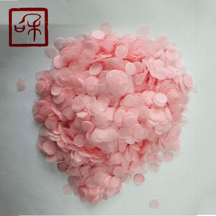 Eco friendly biodegradable wedding round confetti paper tissue