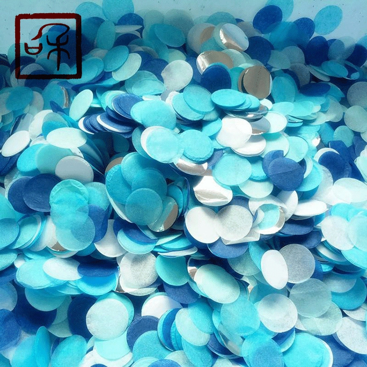 Wholesale bulk confetti round paper colorful wedding confetti for bobo balloon