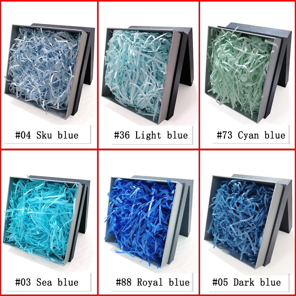 Multiple Colour Crinkle Cut Paper Biodegradable Shredder Lafite Grass For Gift Box Shockproof Khaki Paper Filler