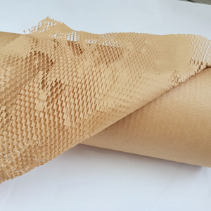 Honeycomb Kraft Paper Sheet Packaging Cushion Paper Sheet for Wrapping Glass Cosmetics Wine Material