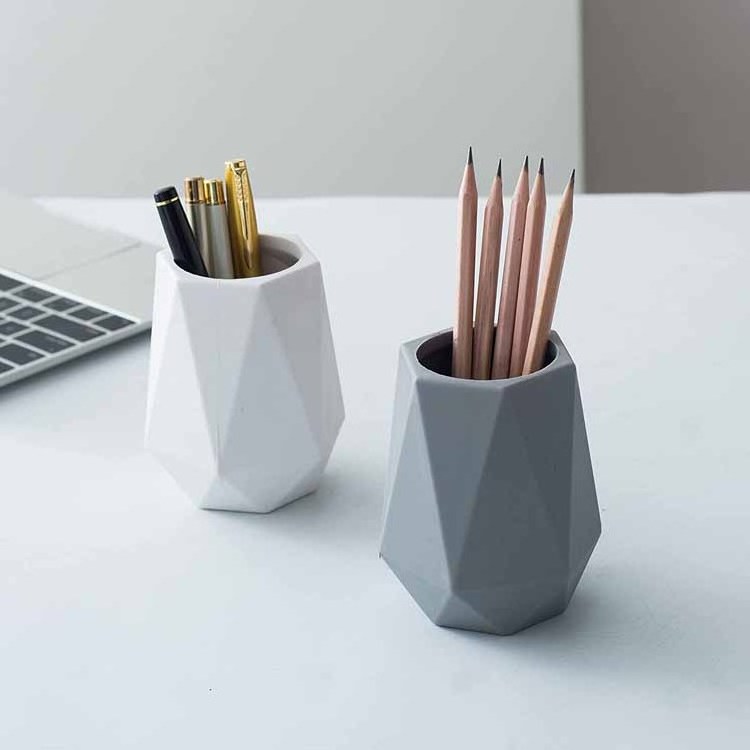 Stationery Organizer Silicone Pencil Cup Pen Holder for Desktop Office Makeup Brush Holder