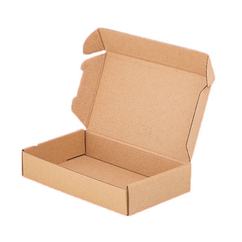 Low MOQ custom Logo Mailer Paper Packing Boxes  Wholesale  Kraft  3 layers Corrugated Clothing shoes Collapsible Shipping BOX