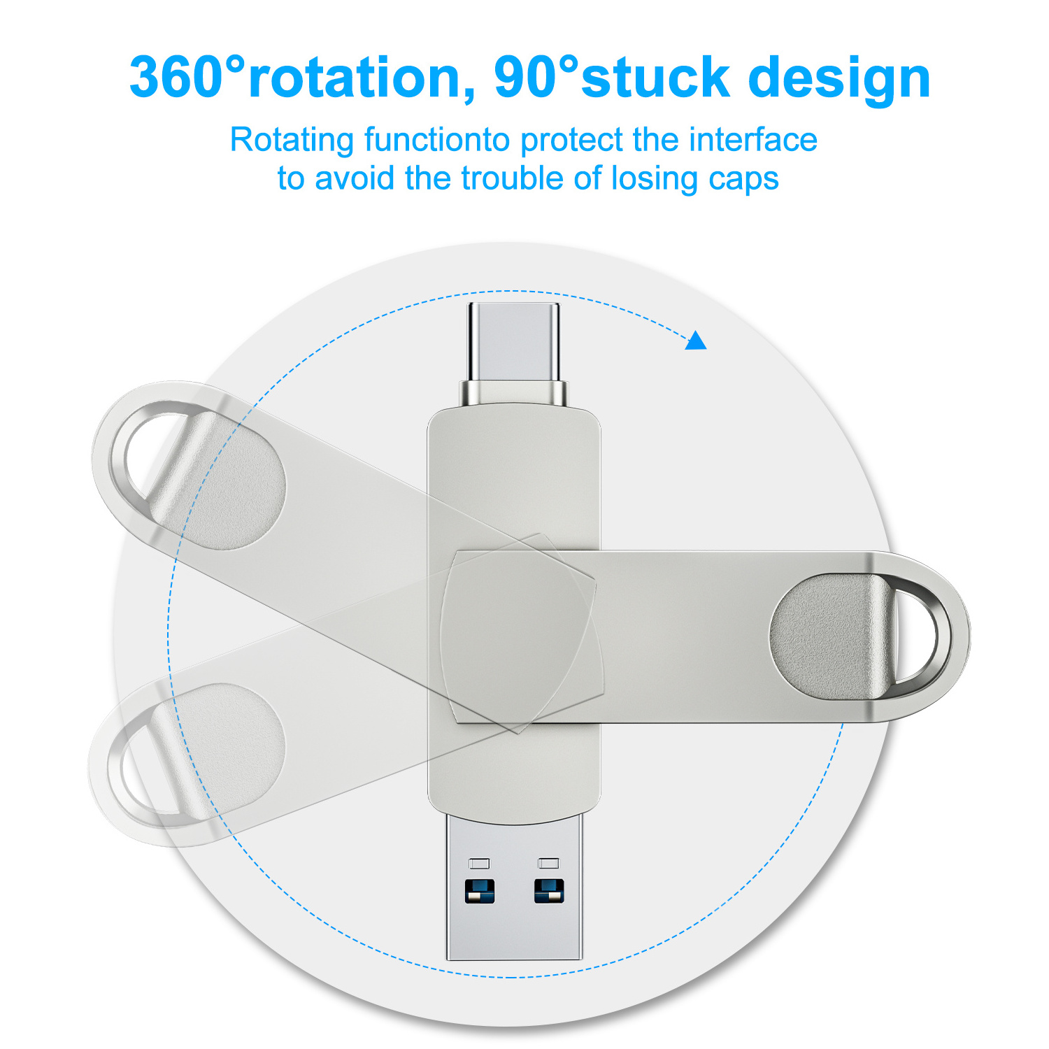 Warren King Original 2 in 1 Usb 3.0 Flash Drive OEM/ODM USB 3.0 Type C 4G 8G 16G 64G 128G Cheap U Disk