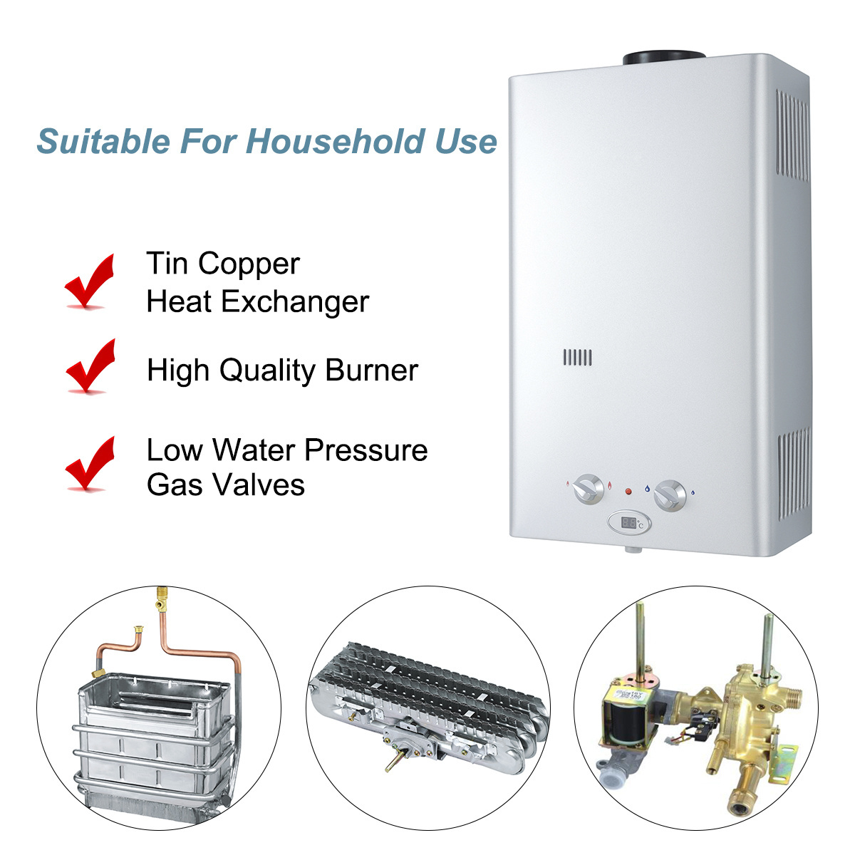 Hot Selling Product Gas Water Heater Instalmatic Shower Residential Gas Water Heater For Home