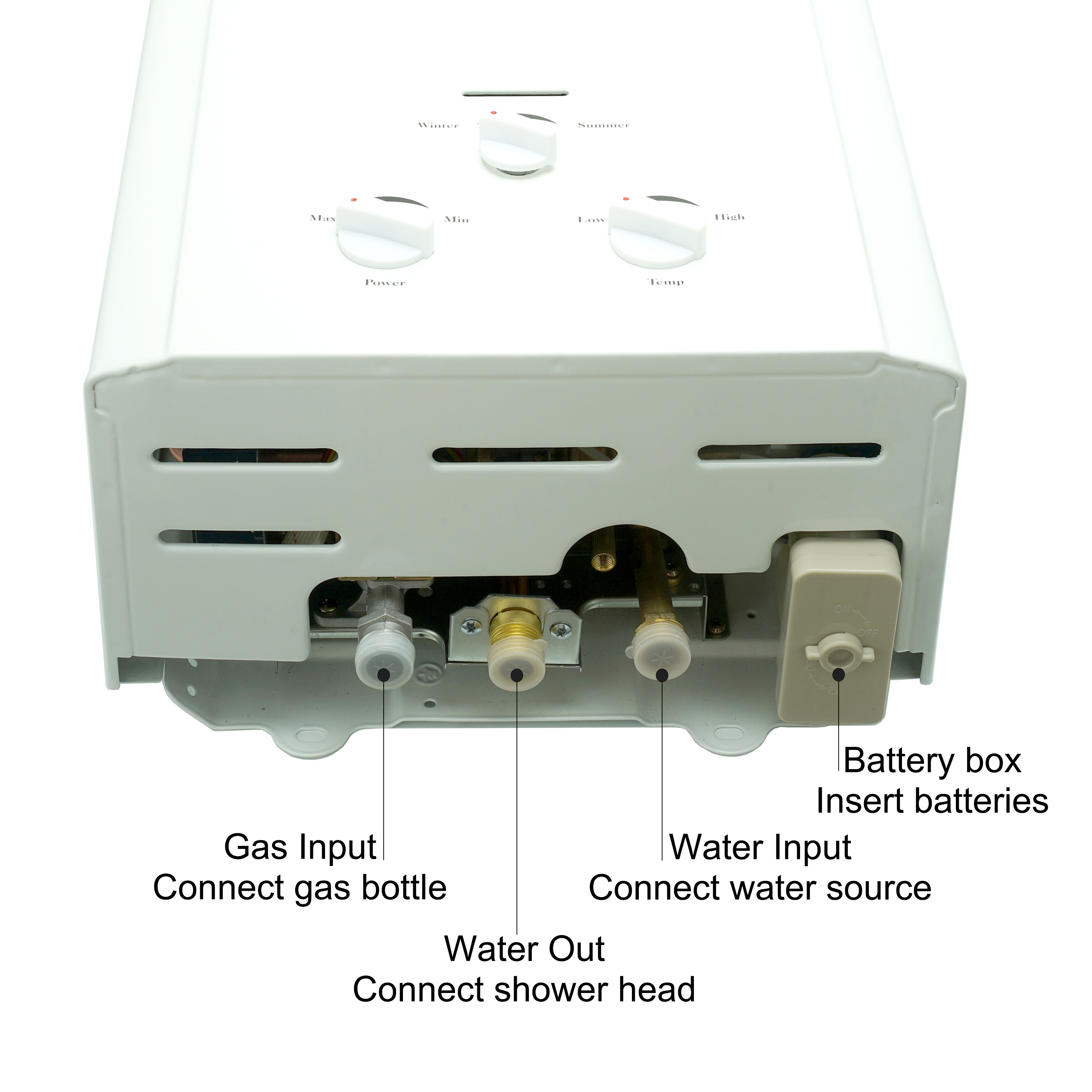 8L/10L/12L/14L/16L LPG Gas Geyser Water Heater Domestic Instant Tankless Gas Water Heater