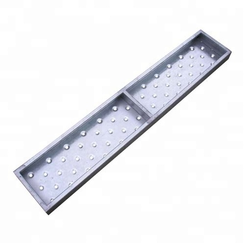 Q195 scaffolding material perforated steel plank for construction, steel plank scaffolding walking board