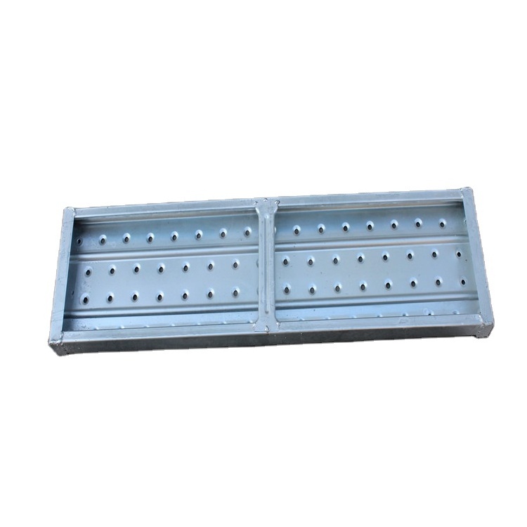 Q195 scaffolding material perforated steel plank for construction, steel plank scaffolding walking board