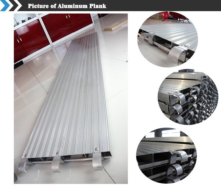 Full Aluminum planks for scaffold system 7' 8' 10ft aluminum metal deck for construction