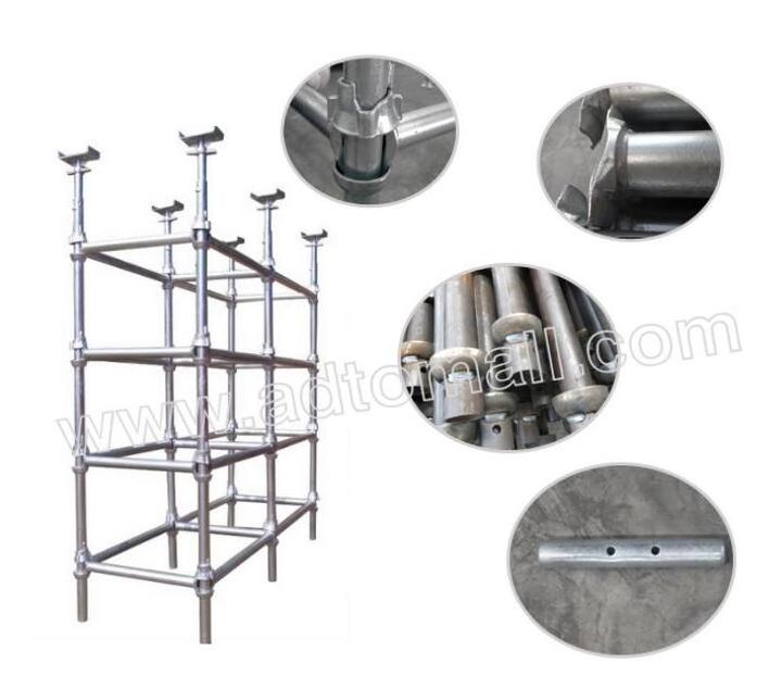 Good Prices HDG Scaffold parts Andamios cuplok vertical standard used cuplock scaffolding system for sale