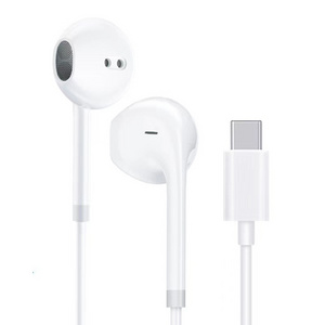 Type C Wired Earphone for iphone 15 Pro Max with Mic Noise Cancelling Game Earbuds Usb-c Earphone for Samsung Phones