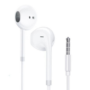 3.5MM In-ear Wire Headphone Earphone Control Stereo Earphones Black White Handfree Headphone for Phone Gaming