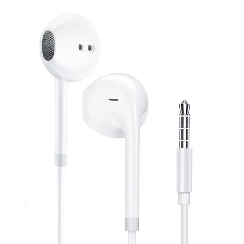 Wholesale 3.5mm Earbud in-ear Earphones with Mic Wired Earphones Deep Bass Earphones & Headphones For iphone