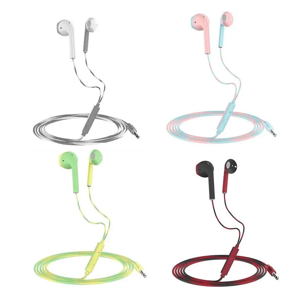 U24 Wire Stereo Earphone 3.5MM In-ear Headphone Running Music Game Earphone Noise-canceling Headphones 3.5mm Plug Sustainable