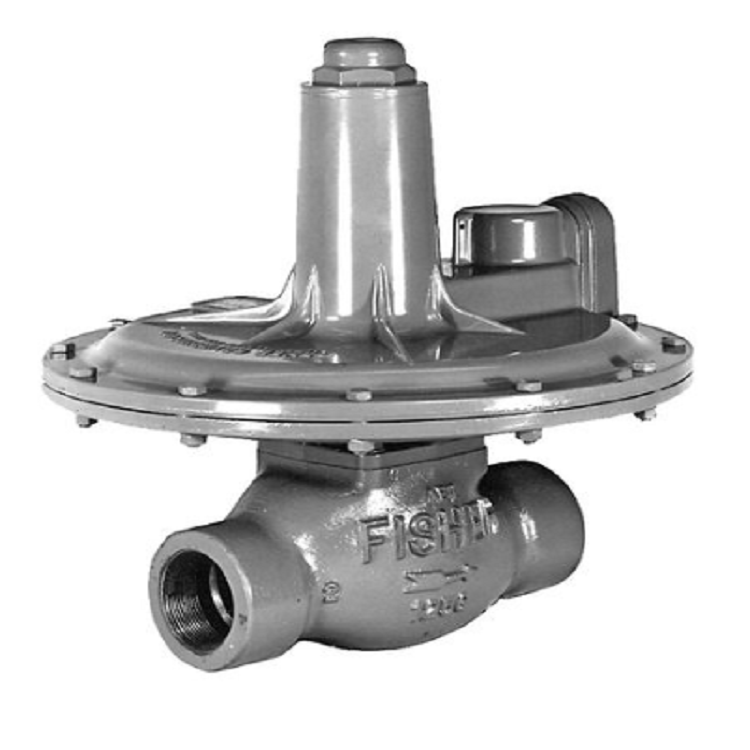 Natural Gas Skit Mounted With High Pressure Regulator gas regulator 1301L gas pressure reducing valve of Fisher Valves