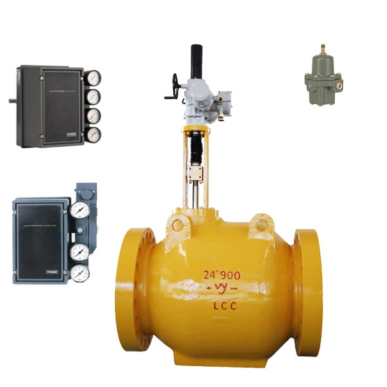 COVNA Chinese Brand Pneumatic Ball Valve With Flowserve Logix 3800 Digital Positioner And SMC Solenoid Valve PVQ31-5G-16-01